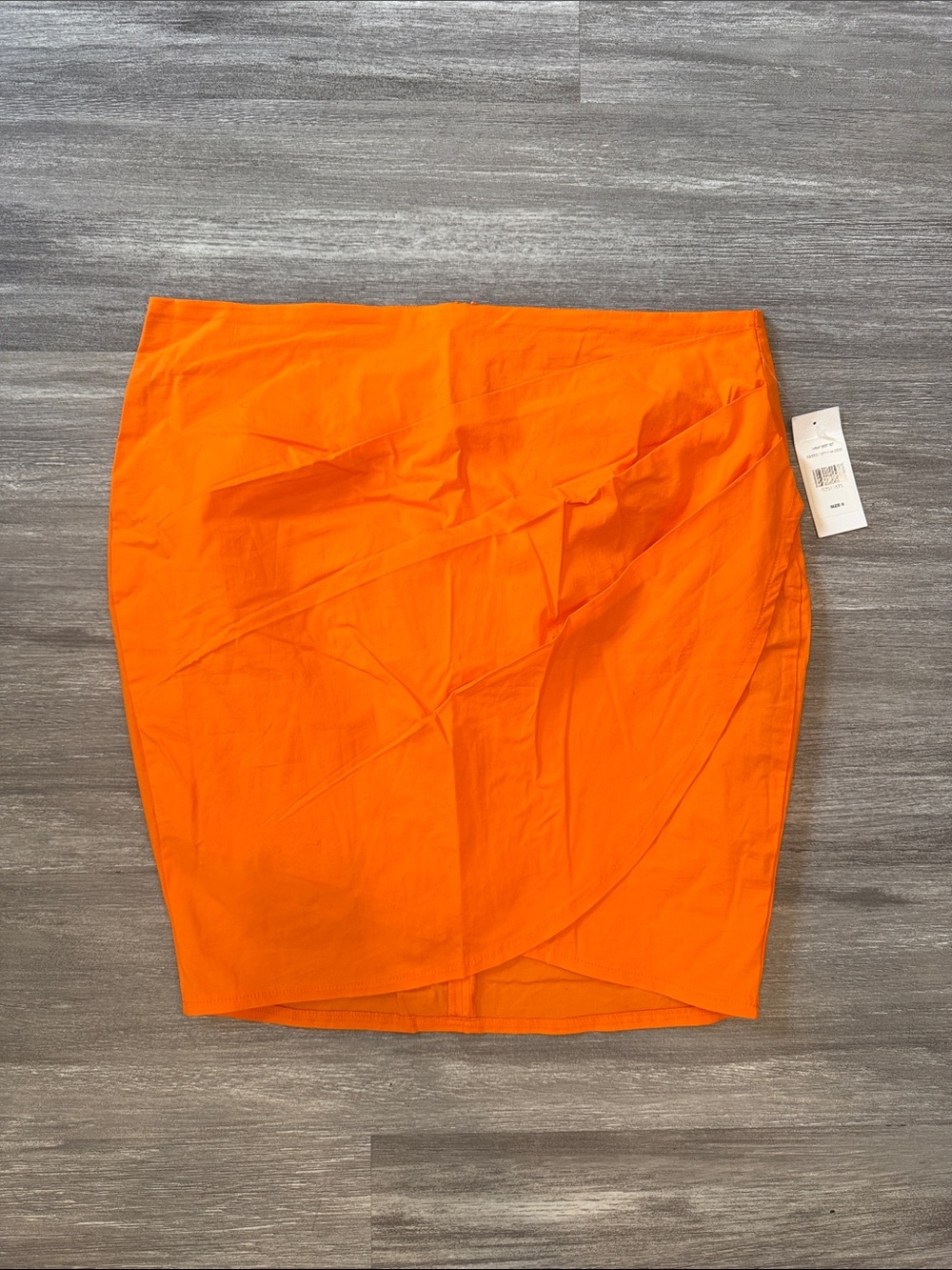 Fashion to Figure Orange Wrap-Front Mini Skirt - Picture 2 of 5